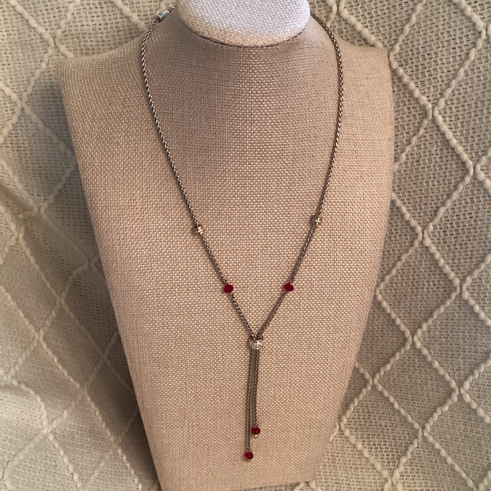 Brighton Meridian Two Tone Petite Y Necklace